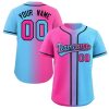 Custom Gradient Fashion Authentic Personalize Sportswear Baseball Jersey