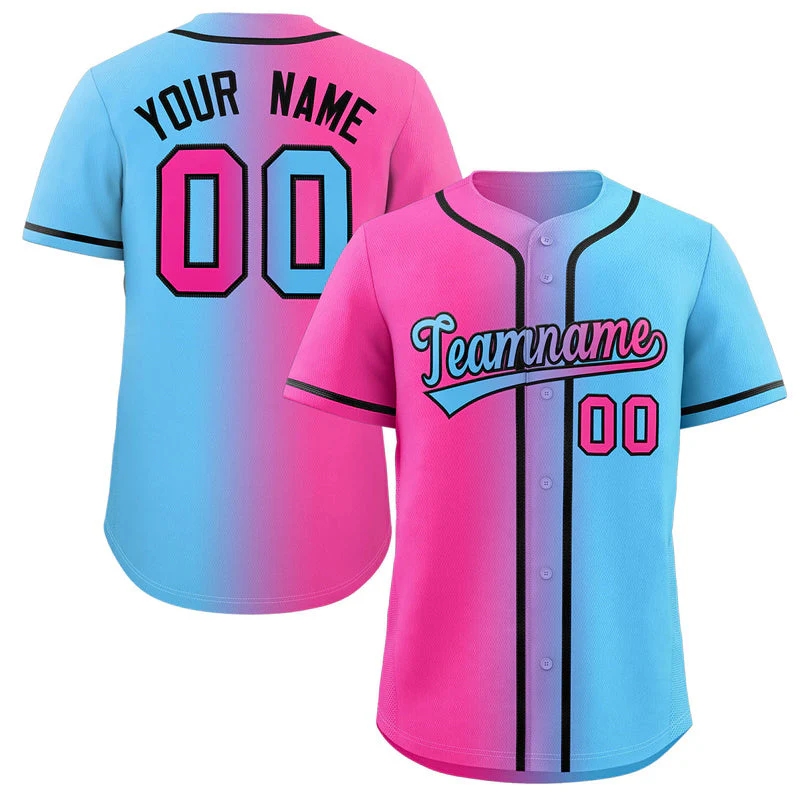 Custom Gradient Fashion Authentic Personalize Sportswear Baseball Jersey