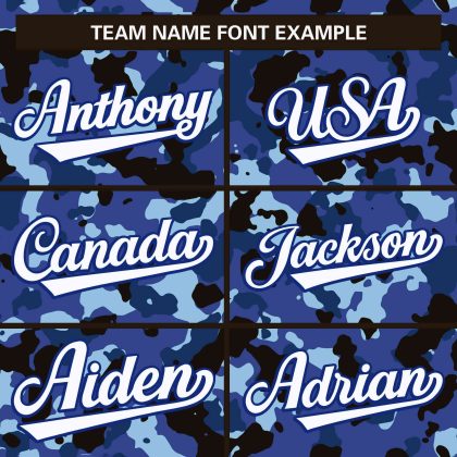 Custom Made Camo Royal Authentic Baseball Wears CS-1043-24