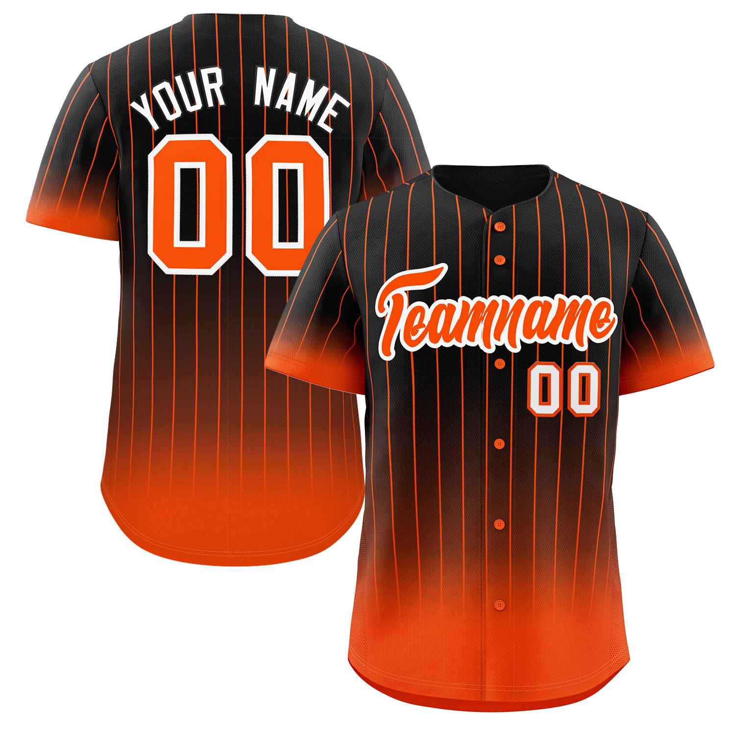 Custom Sportswear Gradient Stripe Fashion Authentic Baseball Jersey CS-1051-24