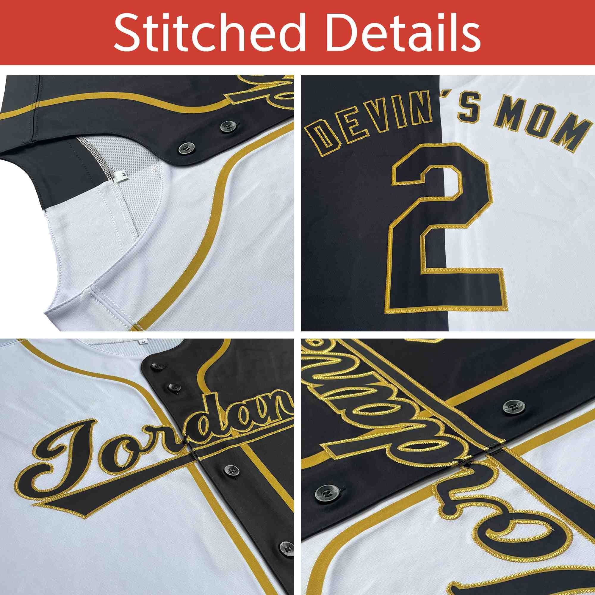Custom White Fashion Authentic Brand Your Own Baseball Jersey CS-1055-24