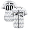 Custom Your Sportswear Personalized Ripple Design Baseball Jersey CS-1056-24