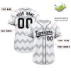 Custom Your Sportswear Personalized Ripple Design Baseball Jersey CS-1056-24