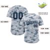 Customizable Camo Navy White Authentic Baseball Jersey CS-1057-24