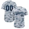 Customizable Camo Navy White Authentic Baseball Jersey CS-1057-24