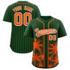 Personalize Pinstripe Tree Pattern Authentic Baseball Jersey CS-1061-24