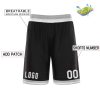 Wholesale Custom Black White Grey Basketball Shorts CS-1091-24