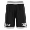 Wholesale Custom Black White Grey Basketball Shorts CS-1091-24